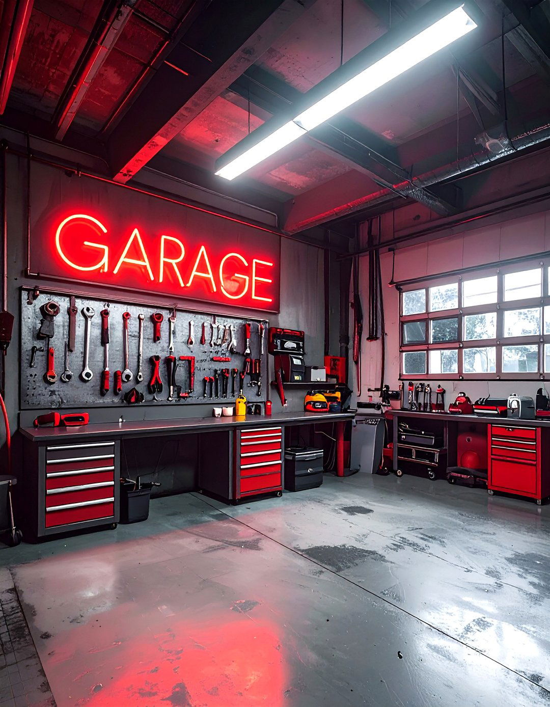 Garage Workshop Neon - 30 neon sign ideas