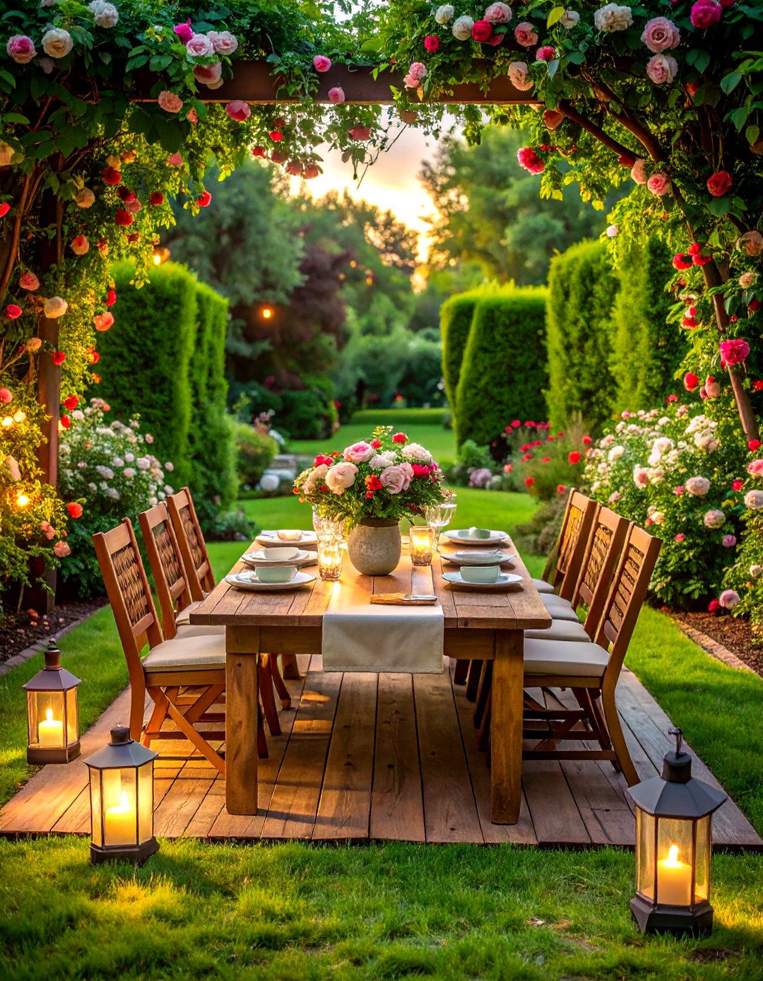 Garden Patio Dining - 30 romantic decor ideas