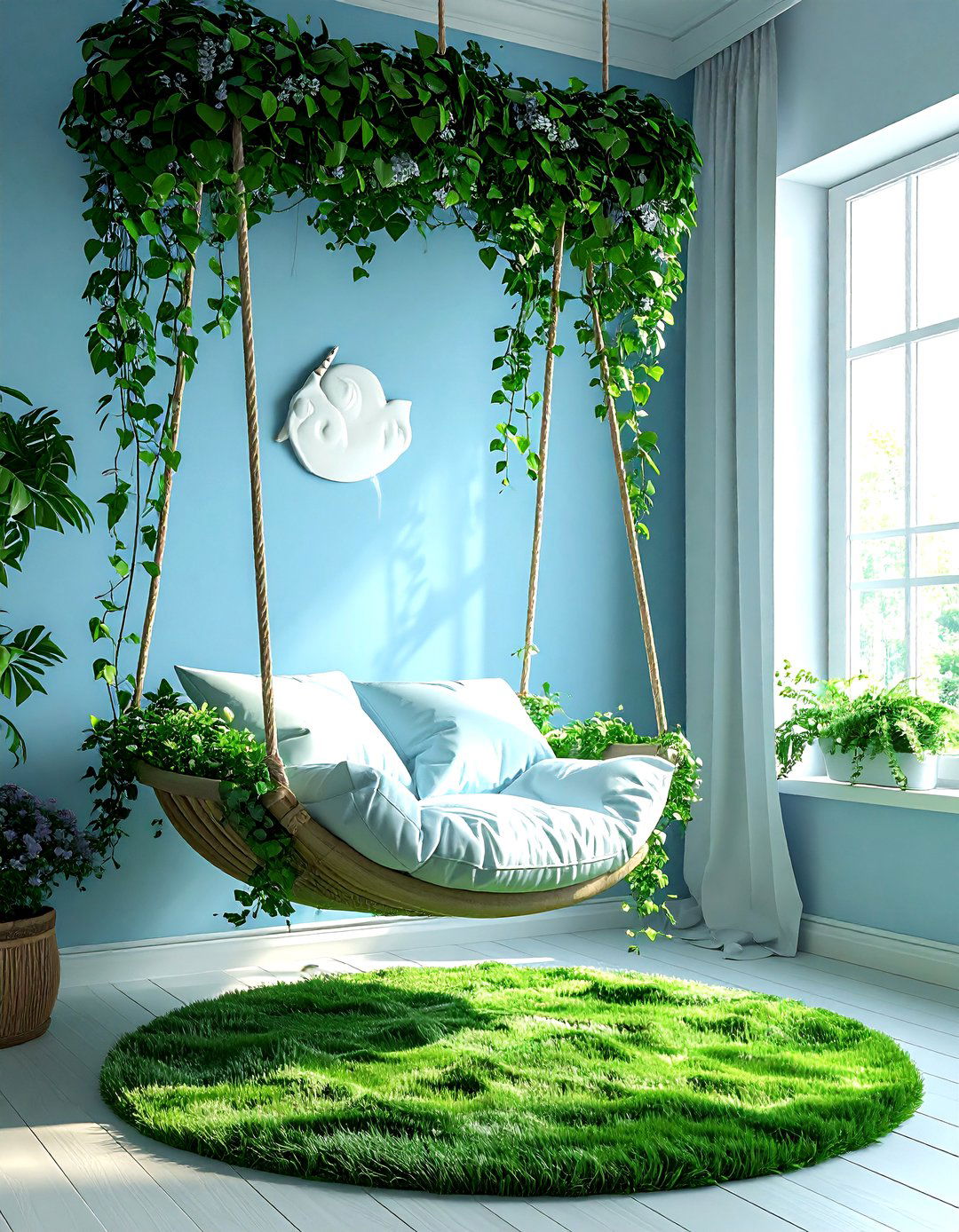 Garden Swing Unicorn - 30 unicorn bedroom ideas
