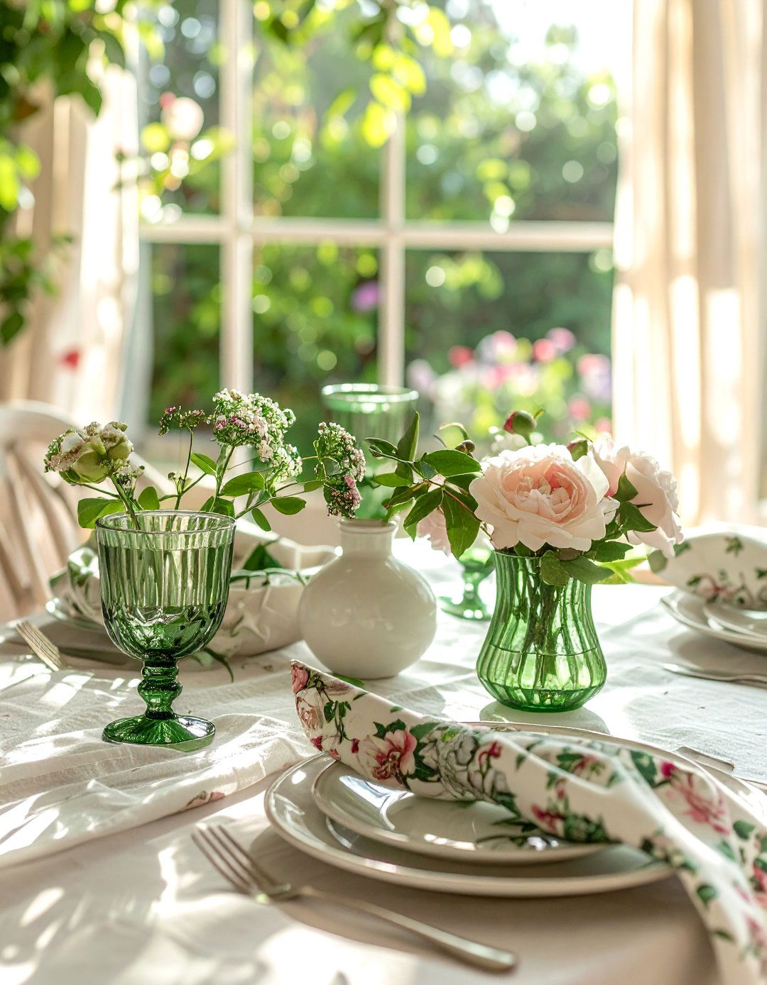 Garden Table Setting - 30 casual table setting dining ideas