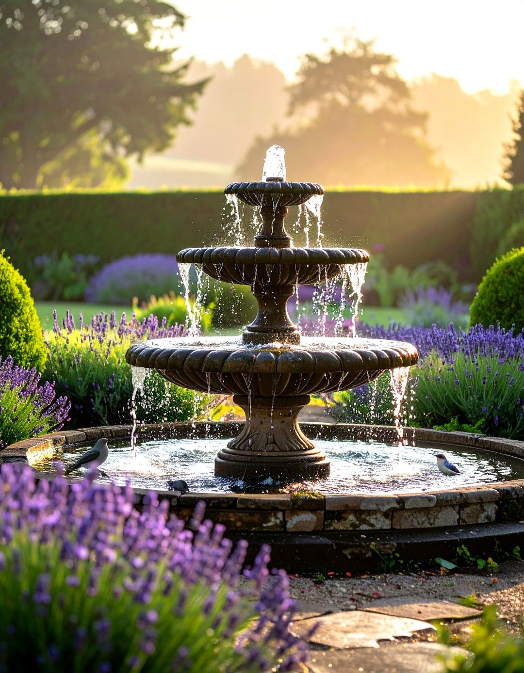 Garden Water Fountain - 30 backyard decor ideas