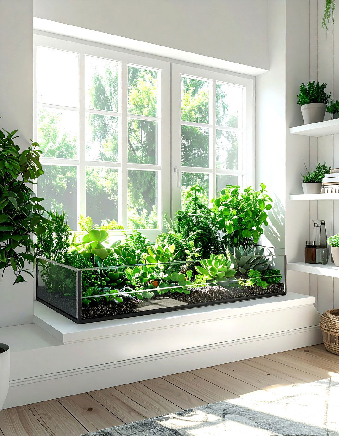Garden Window - 30 living room window ideas