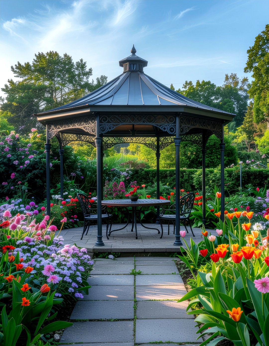 Garden gazebo dining - 30 gazebo dining ideas