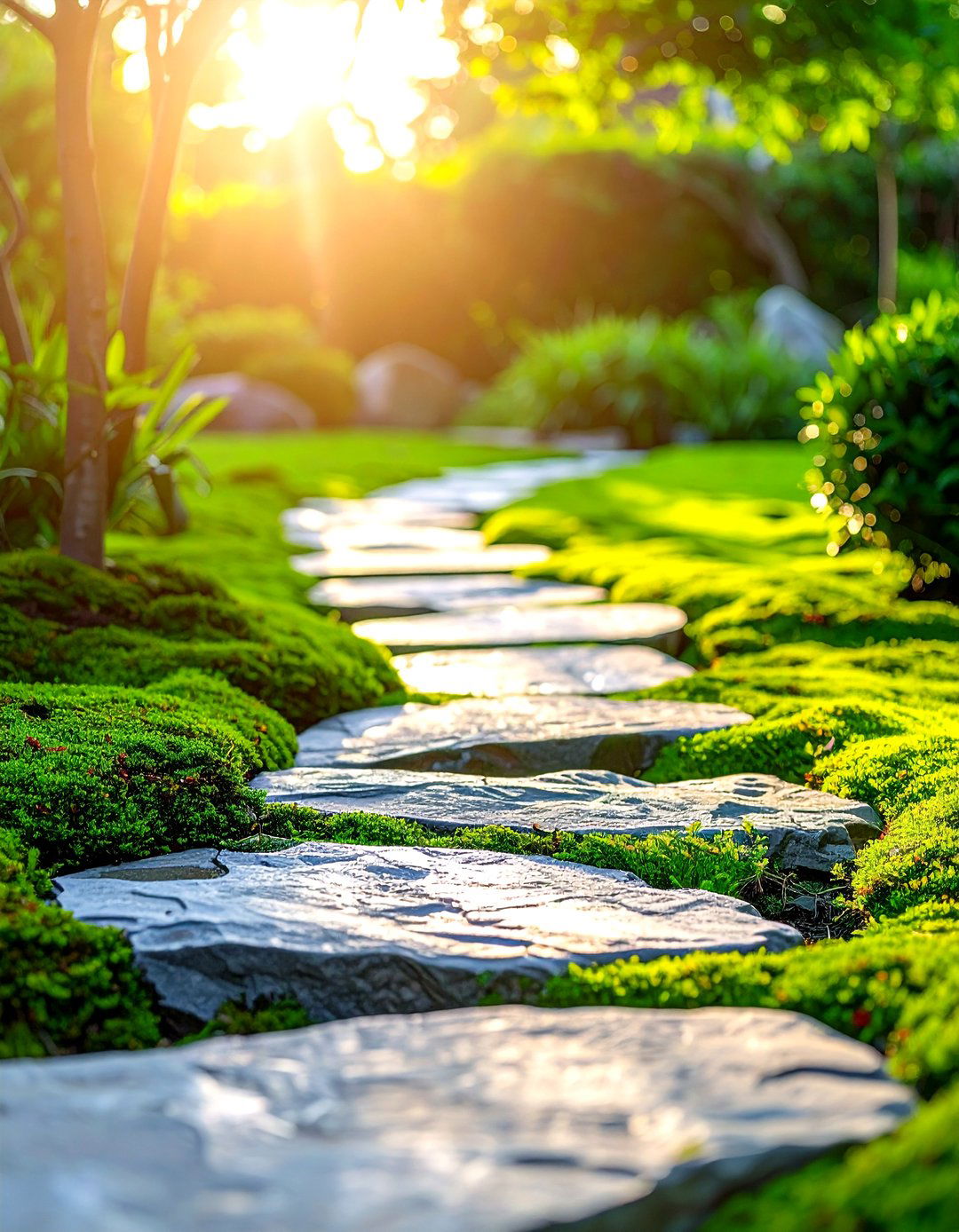 Garden path stone - 30 incredible decor ideas