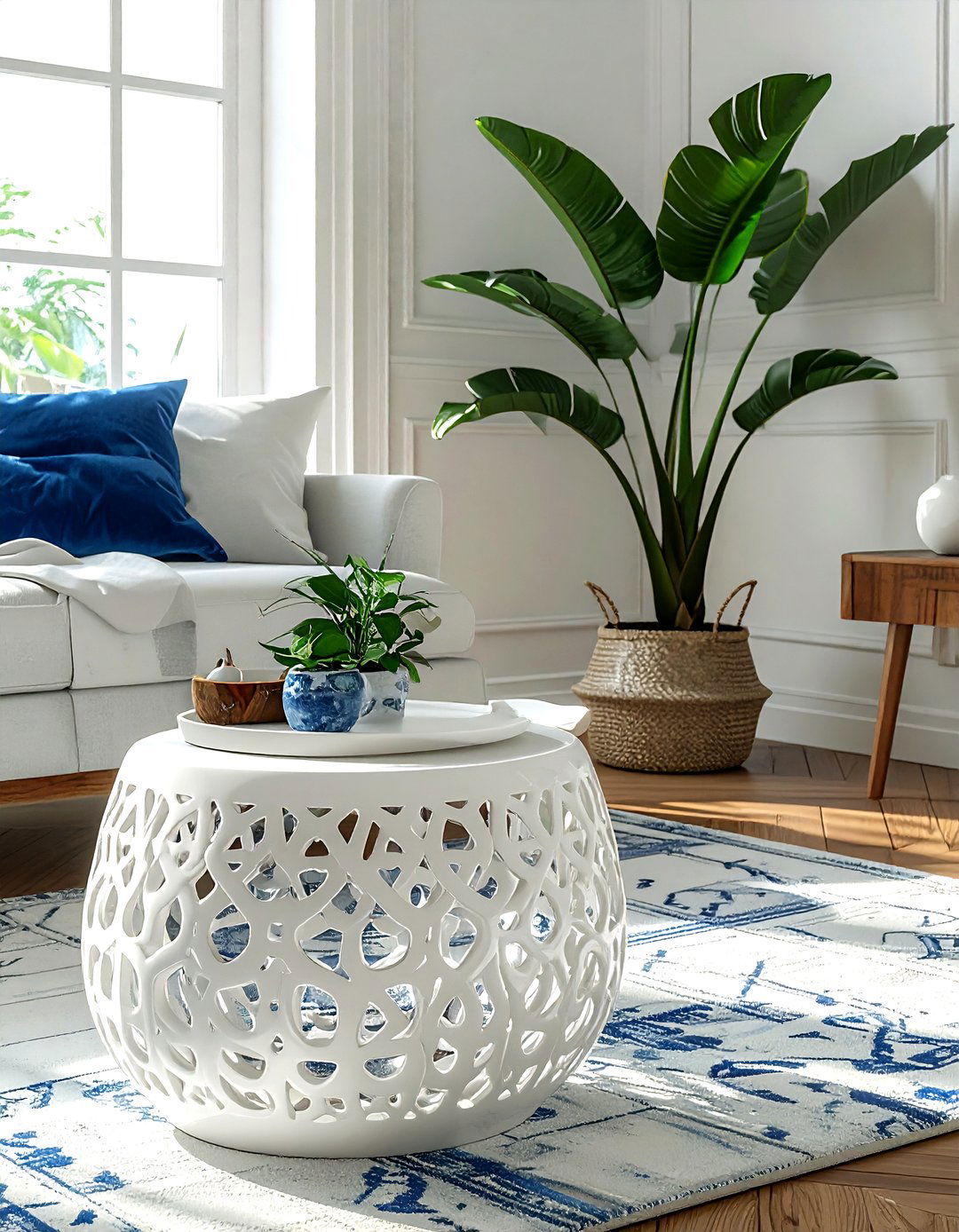 Garden stool - 30 grandmillennial decor ideas