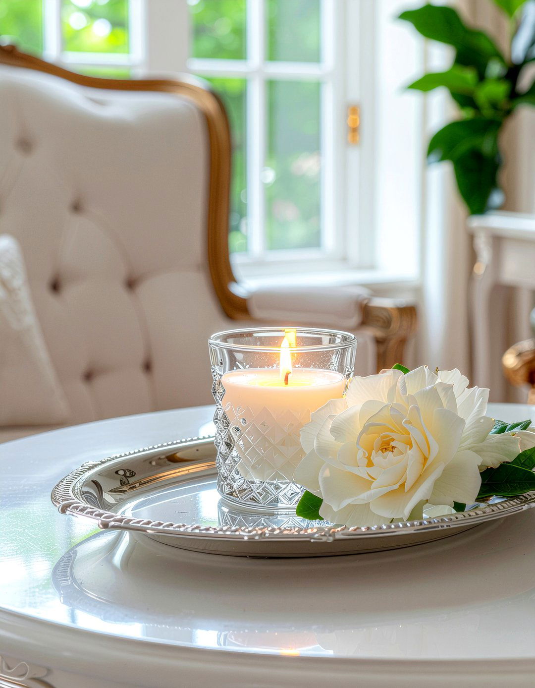 Gardenia floral candle - 30 living room scented candles