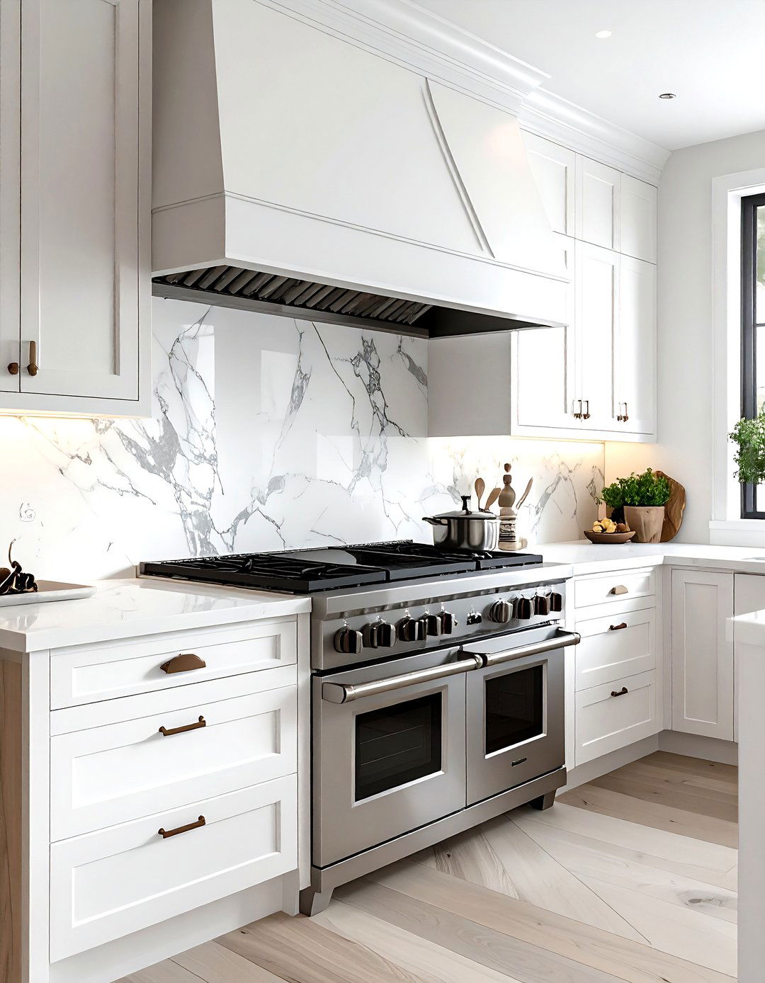 Gas cooktop with hood - 30 spec home kitchen ideas