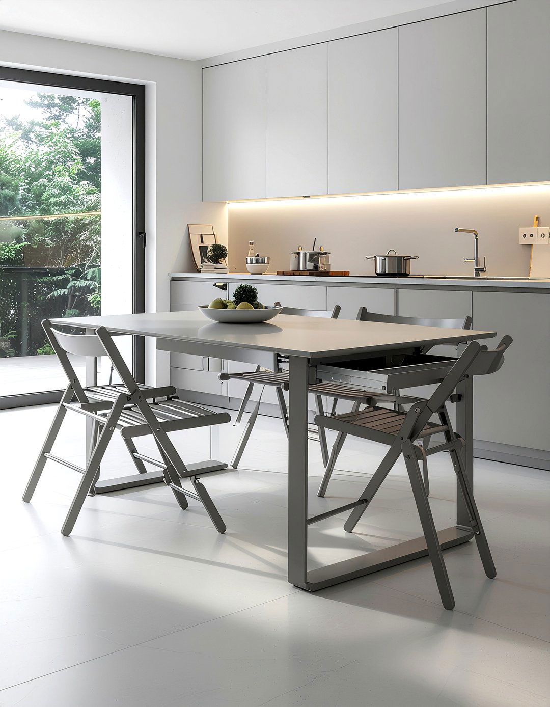 Gateleg dining table with storage - 30 expandable dining room ideas