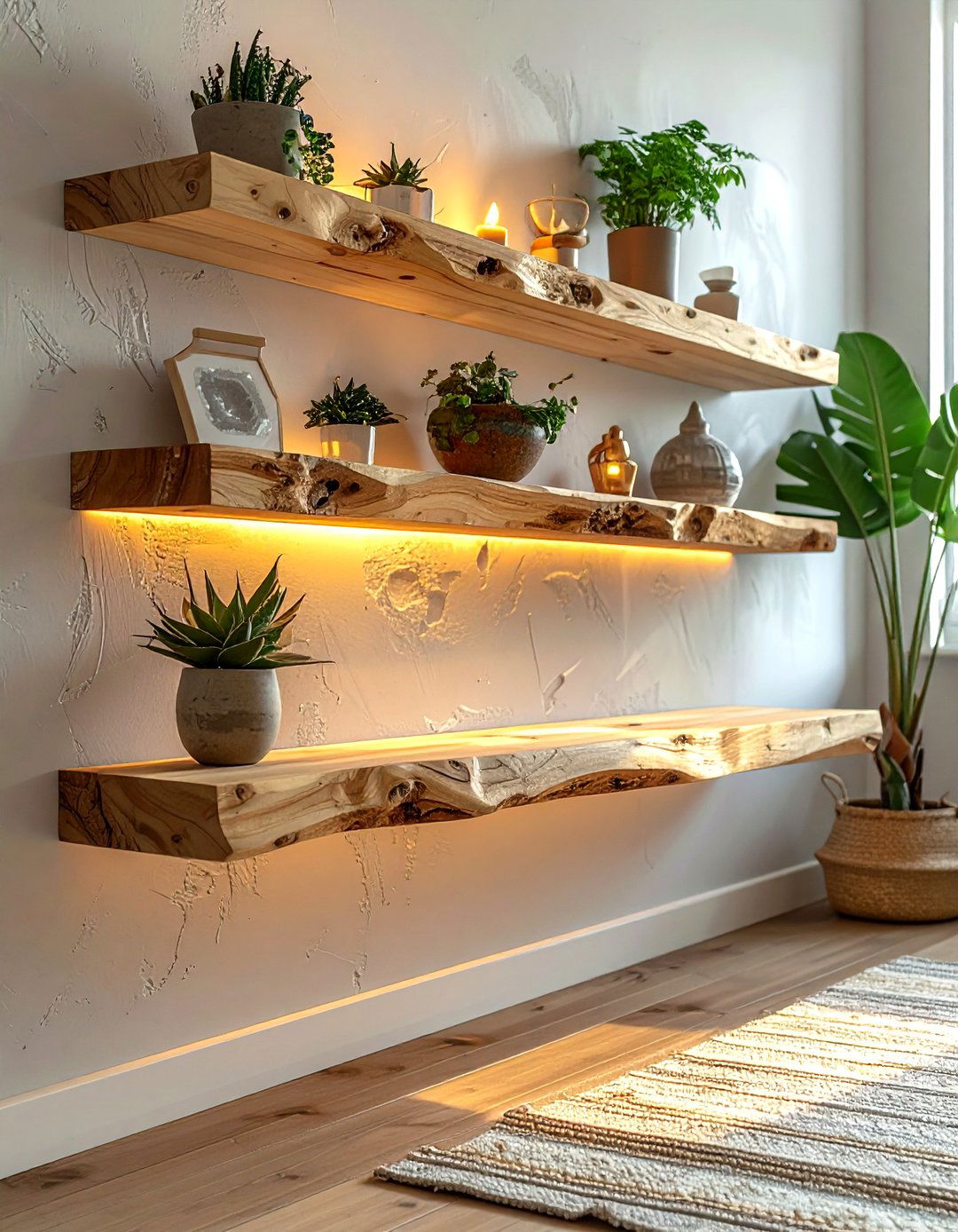 Geode Floating Shelves - 30 geode decor ideas