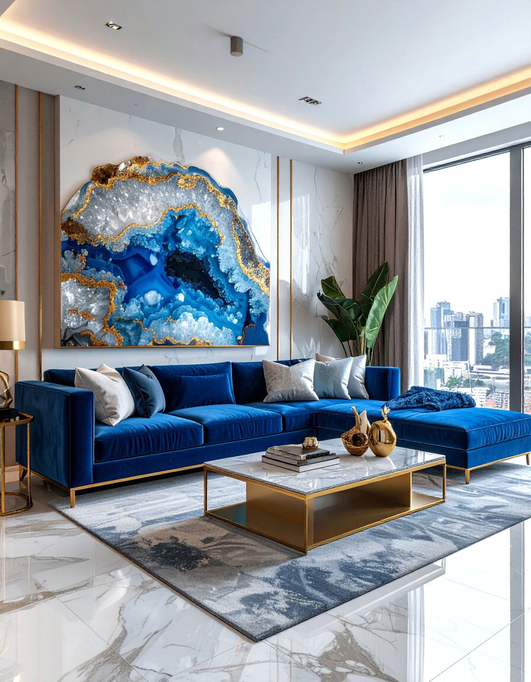 Geode Wall Art - 30 geode decor ideas