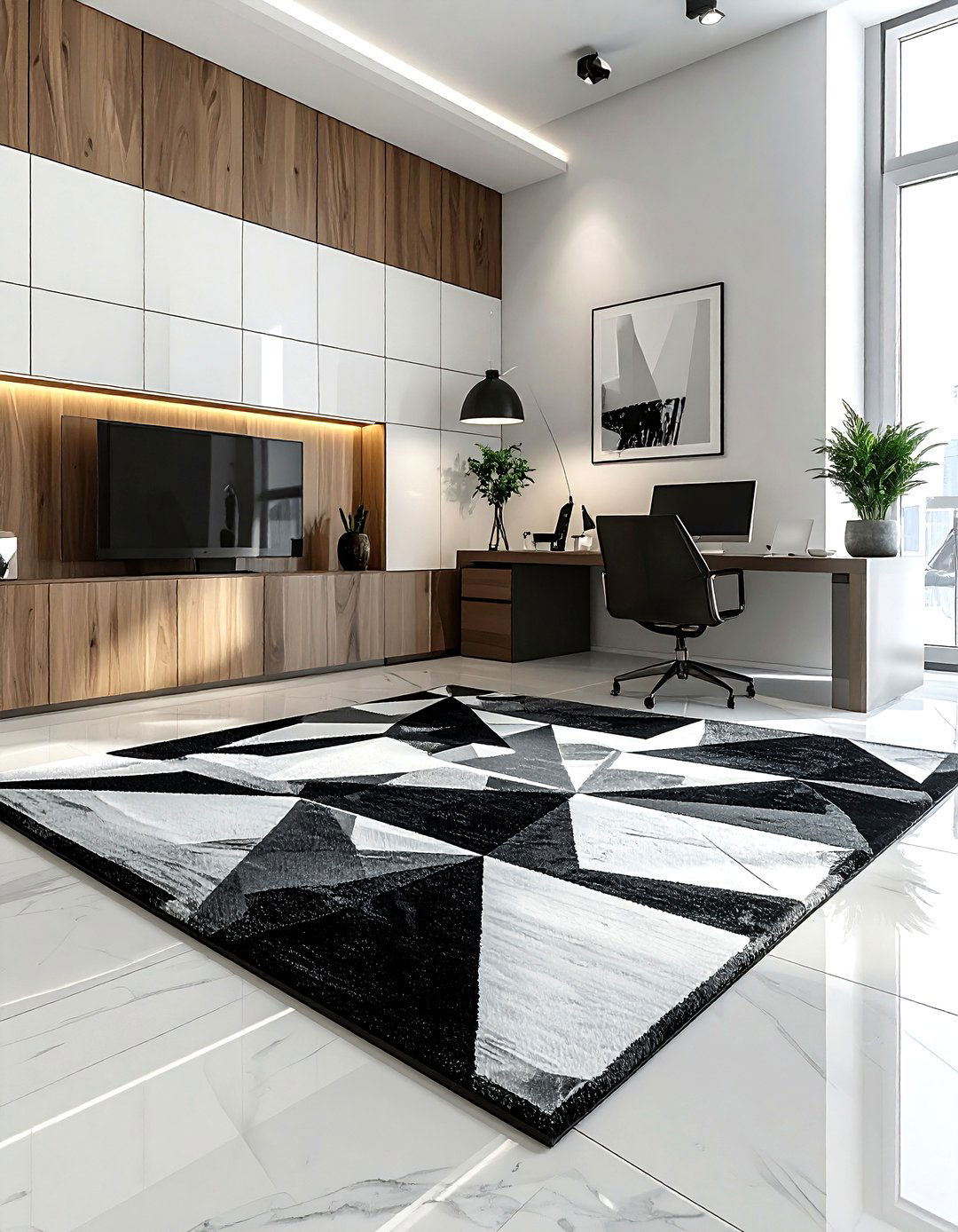 Geometric Area Rug - 30 must-have decor ideas
