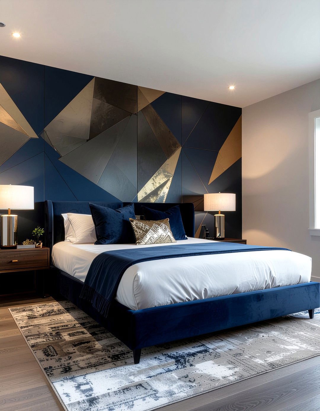 Geometric Bedroom Wallpaper - 30 bedroom wallpaper ideas