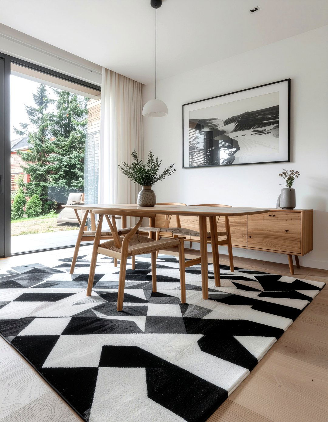 Geometric Dining Rug - 30 expert-recommended dining room ideas