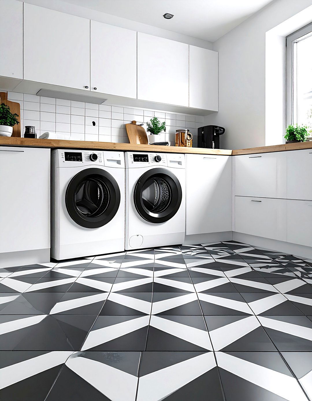 Geometric Floor Tile - 30 House Beautiful decor ideas