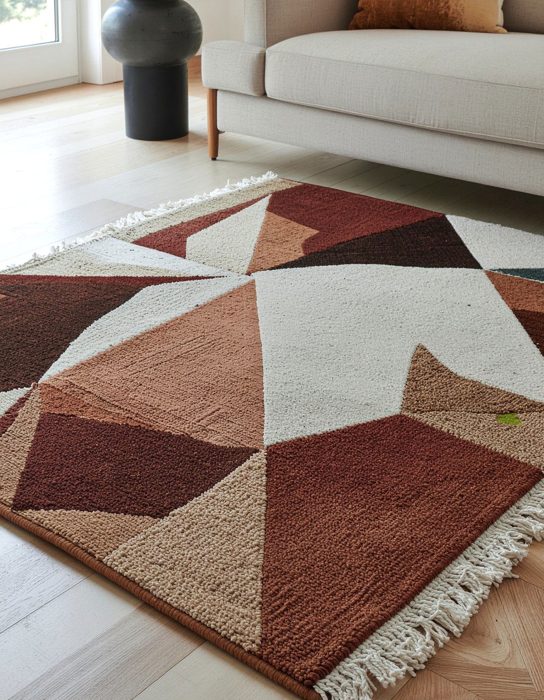 Geometric Heriz Rug Living Room - 30 living room Persian rugs