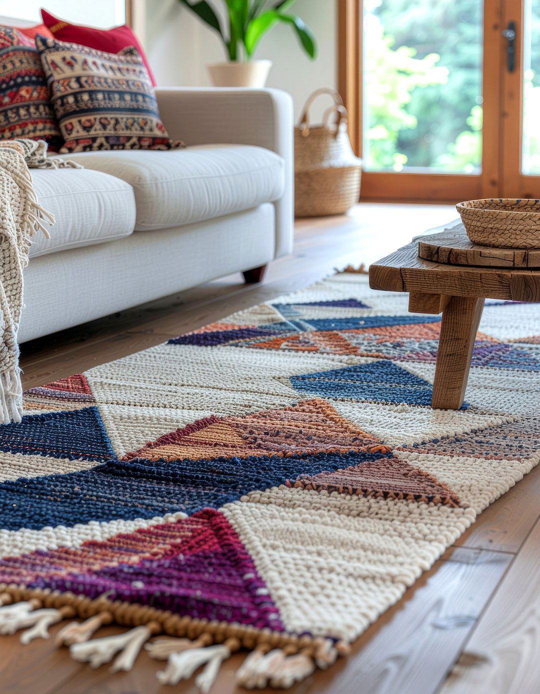 Geometric Kilim Rug - 30 living room oriental rugs