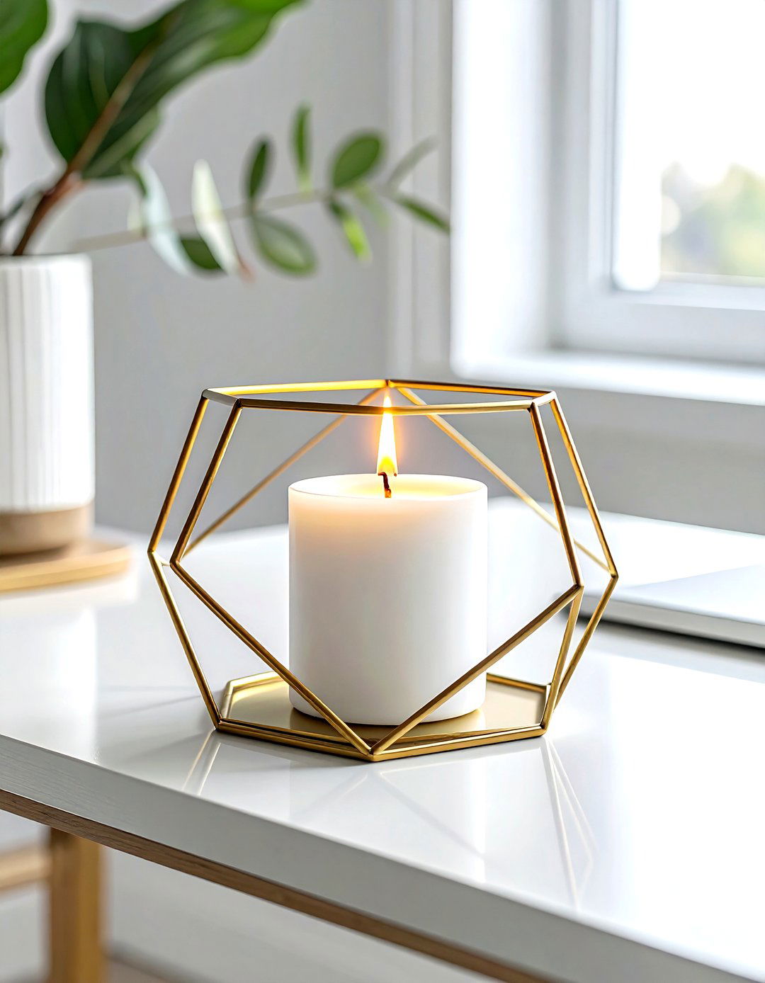 Geometric Metal Holder - 30 living room candle holders