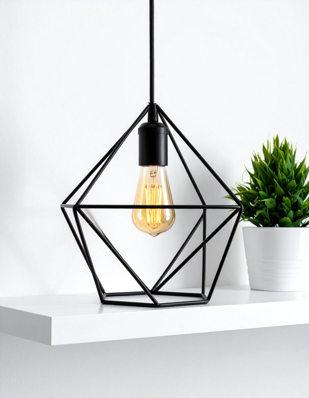Geometric Metal Lamp - 30 modern lamp ideas