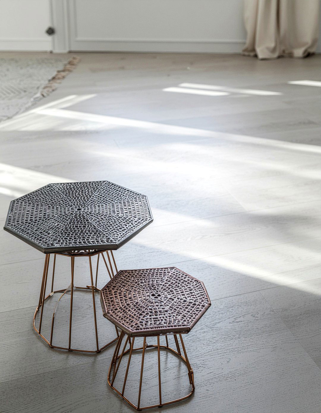 Geometric Nesting Tables - 30 bedroom nesting tables