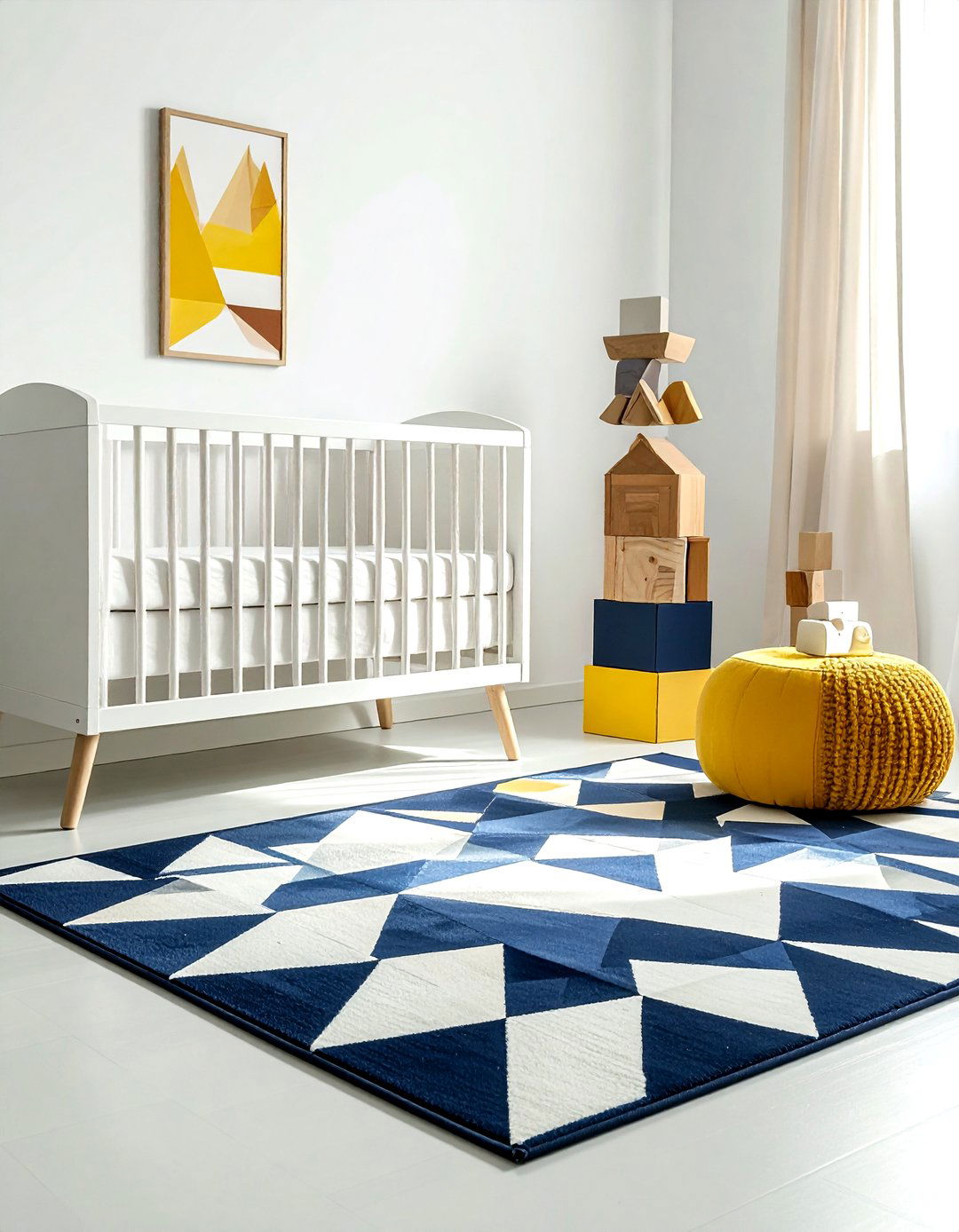 Geometric Nursery Rug - 30 nursery rug ideas