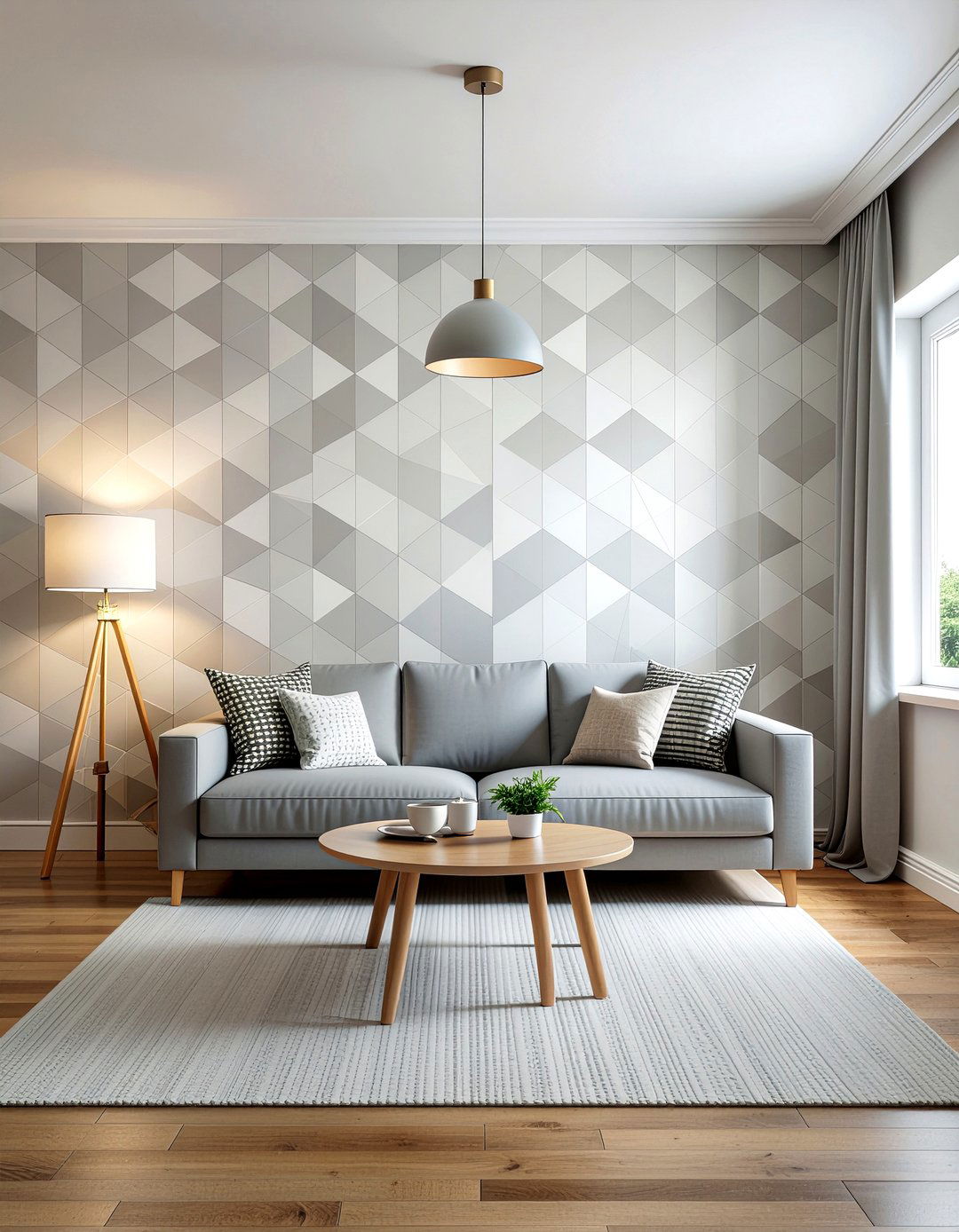 Geometric Peel And Stick Wallpaper - 30 living room removable wallpapers