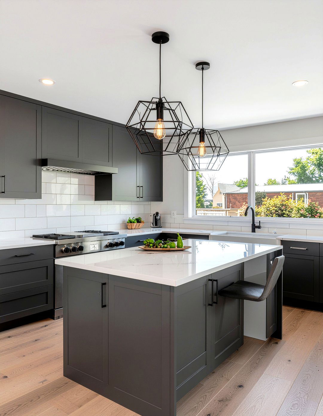 Geometric Pendant Lighting Kitchen - 30 modern pendant kitchen ideas