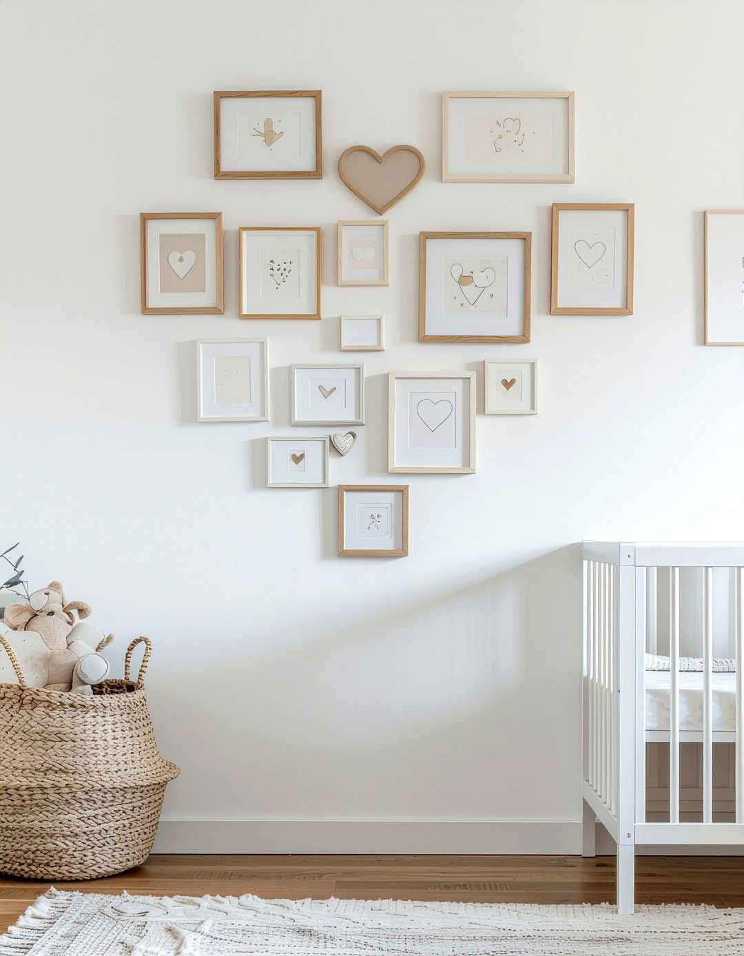 Geometric Photo Layout - 30 family photo decor ideas