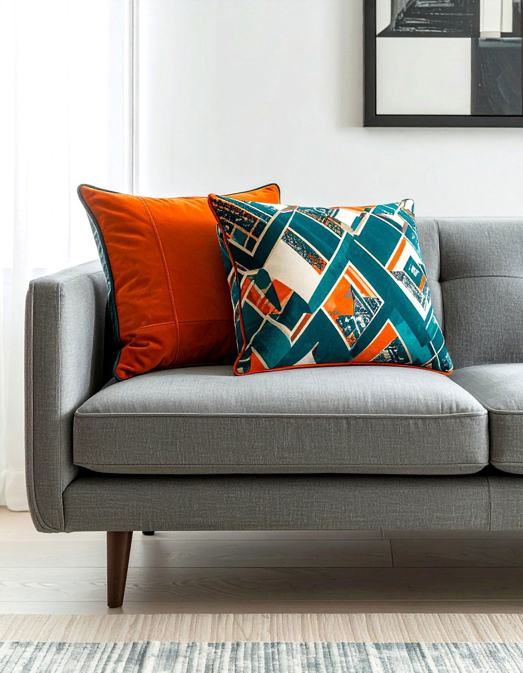 Geometric Print Bolster - 30 bolster pillow ideas