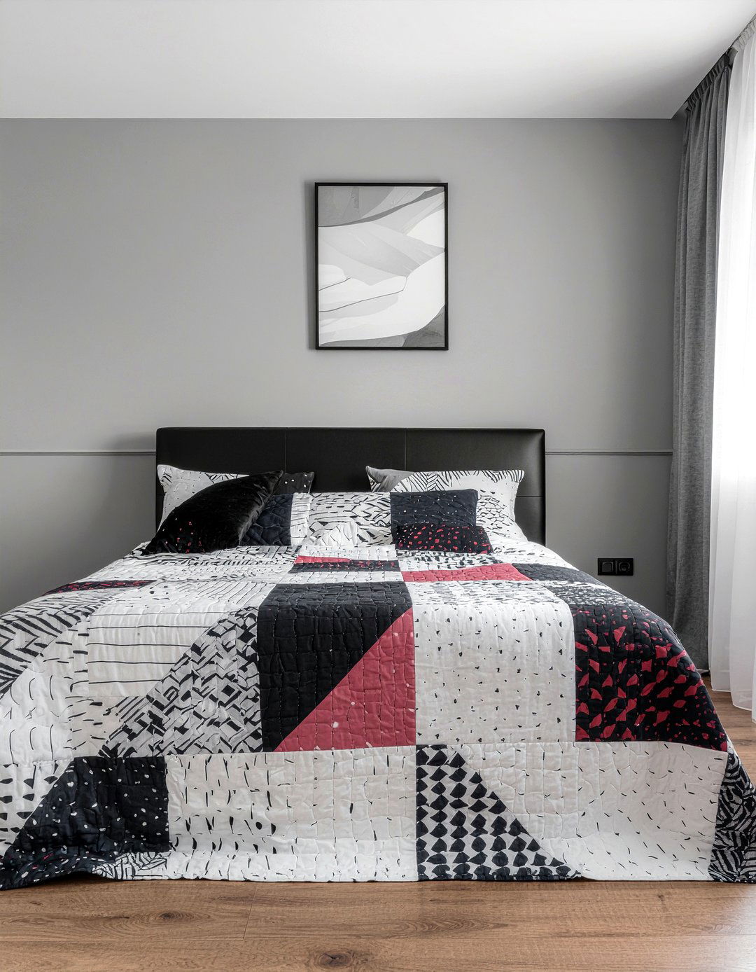Geometric Print Quilt - 30 bedroom quilts