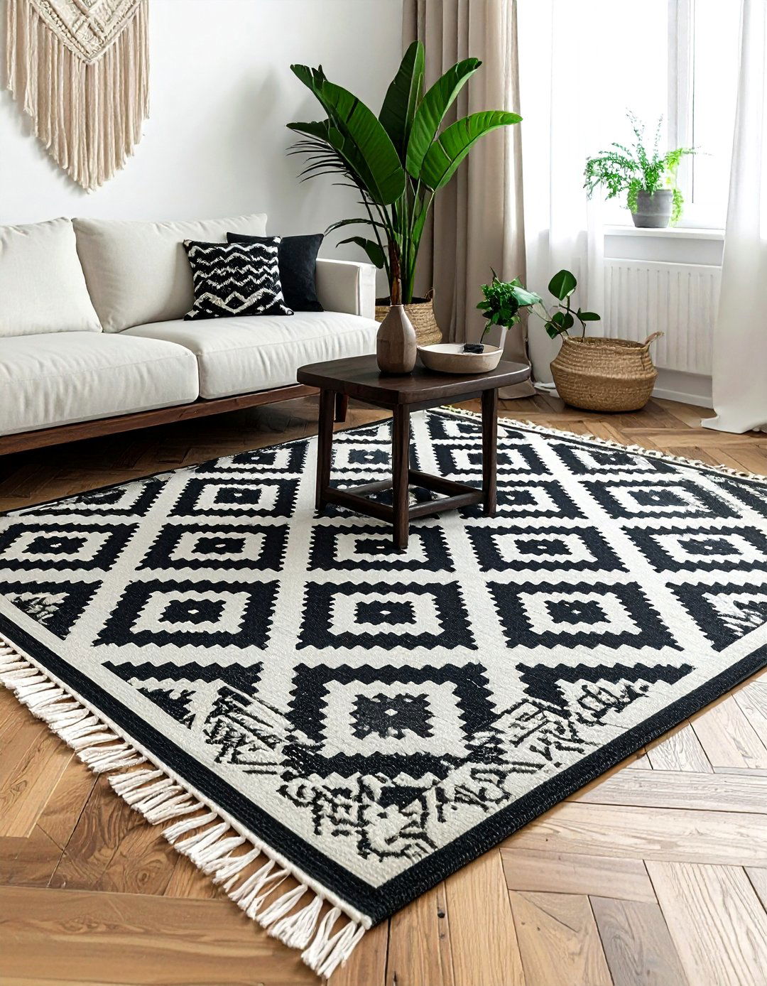 30 Bold Bohemian Black Living Room Ideas for Dramatic Style
