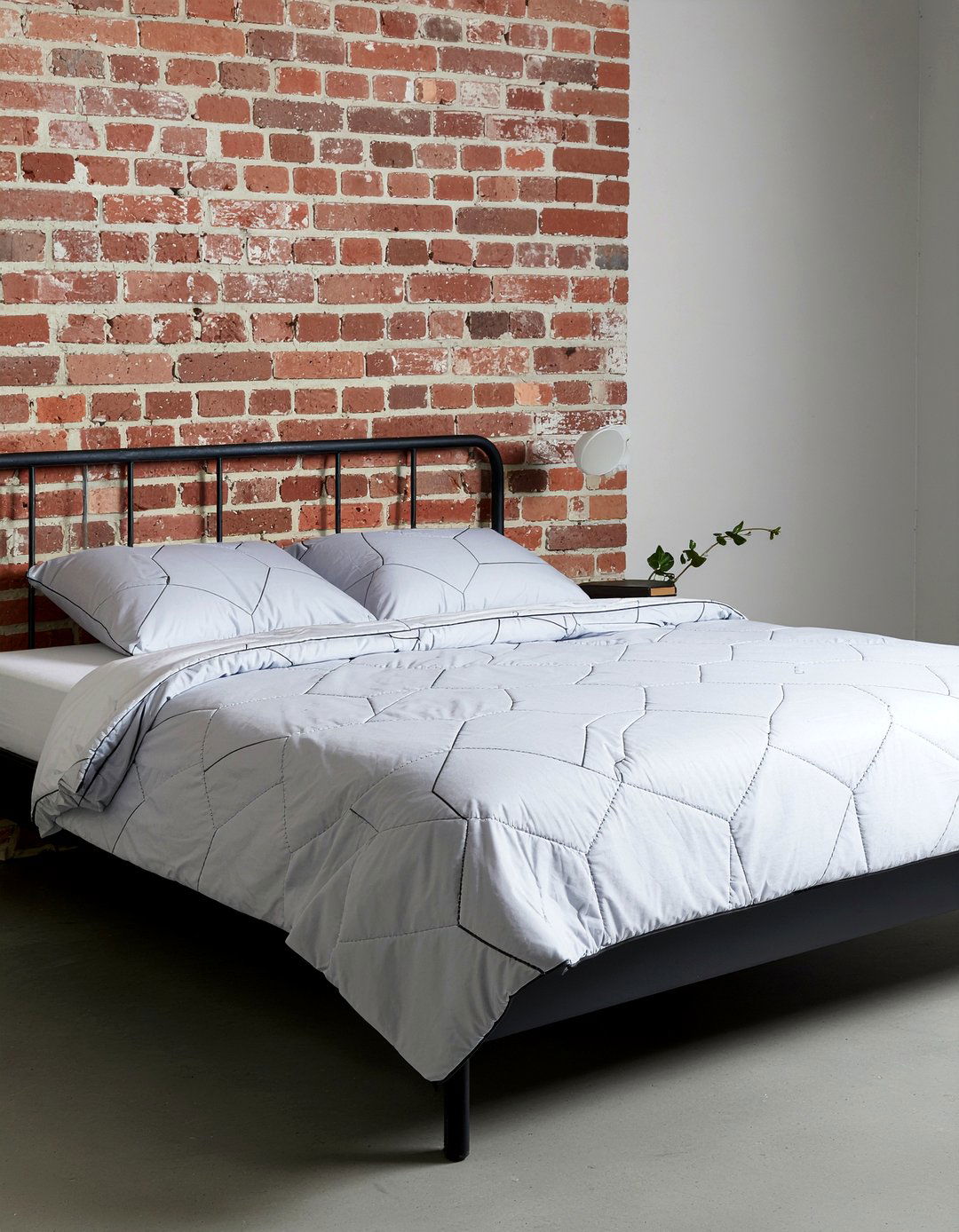 Geometric Quilted Comforter - 30 quilted bedroom ideas