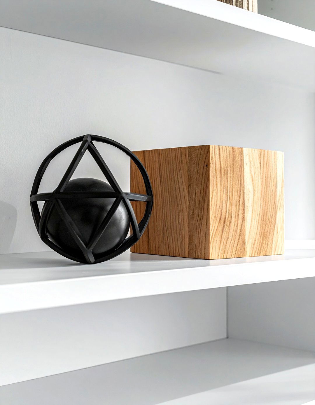 Geometric Shelf Decor - 30 TJ Maxx decor ideas