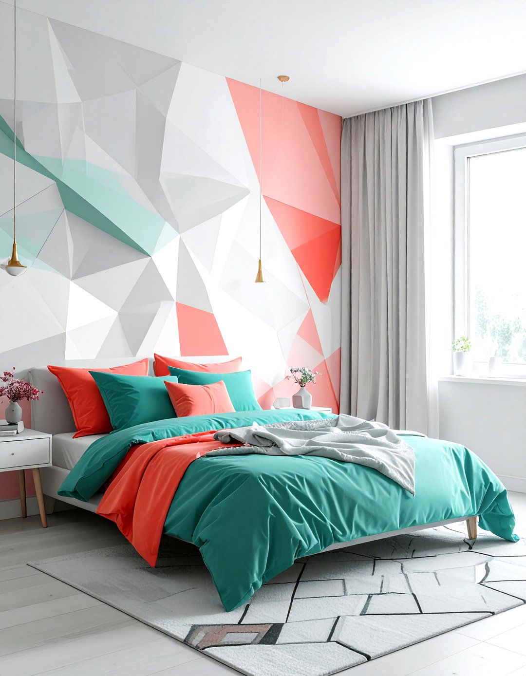 Geometric Unicorn Art - 30 unicorn bedroom ideas