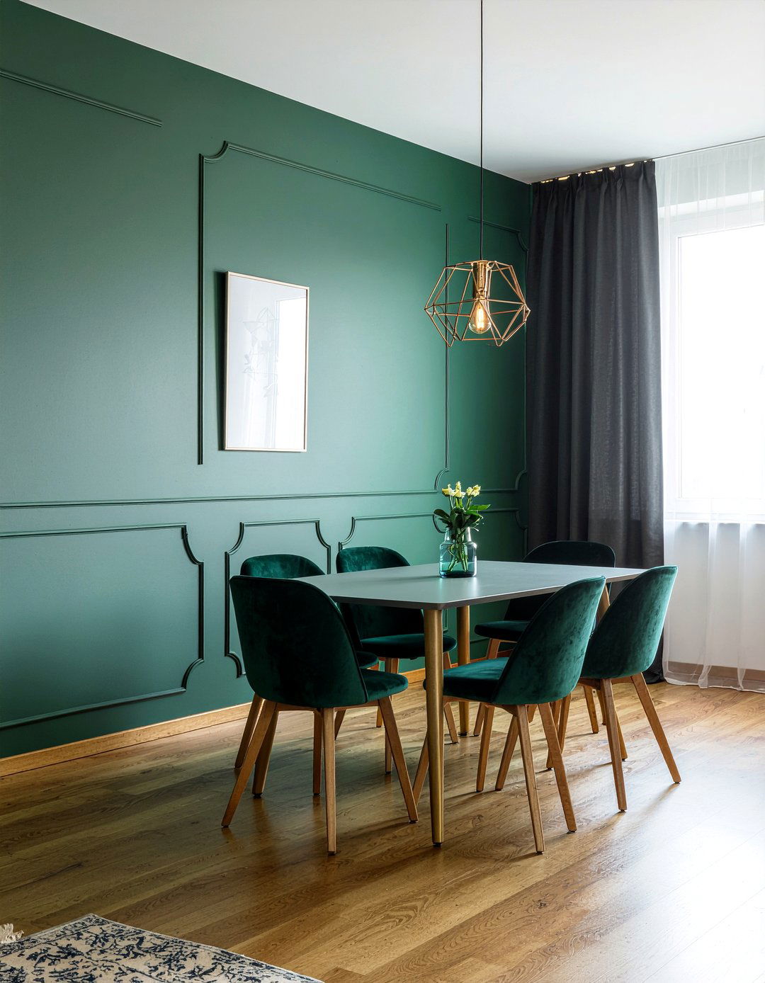 Geometric Wainscoting - 30 dining room wainscoting ideas