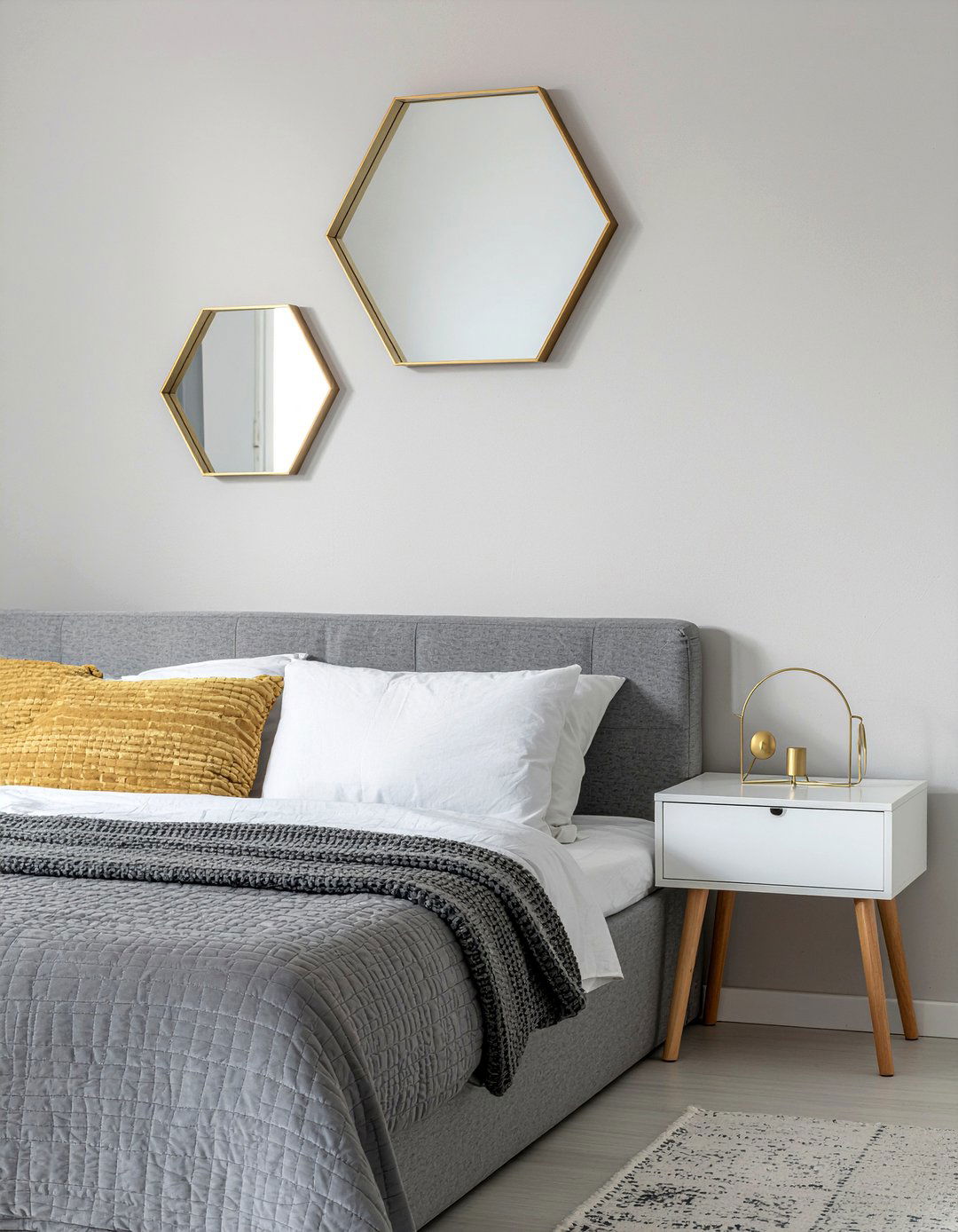 Geometric Wall Mirror - 30 bedroom mirrors