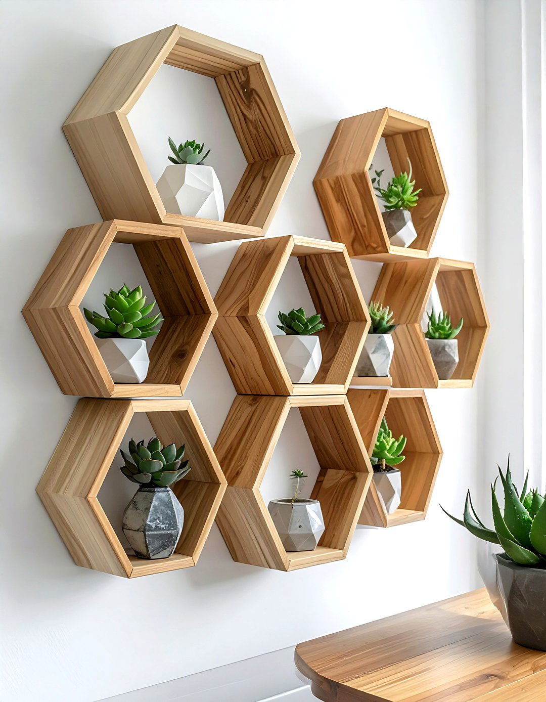 Geometric Wall Shelving - 30 dining room shelving ideas