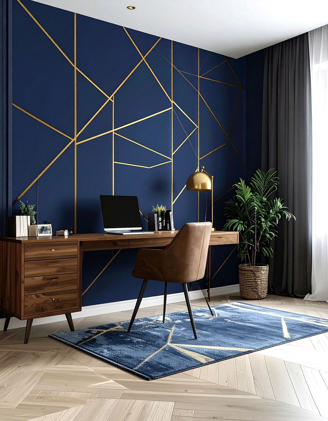 Geometric Wallpaper - 30 one-of-a-kind decor ideas