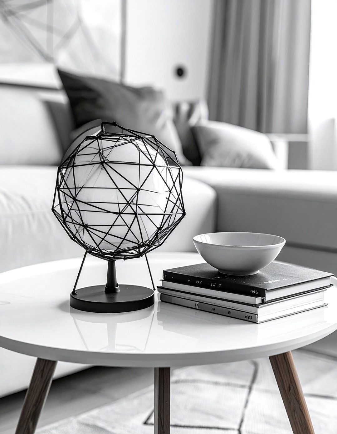 Geometric Wire Globe - 30 decorative globe ideas