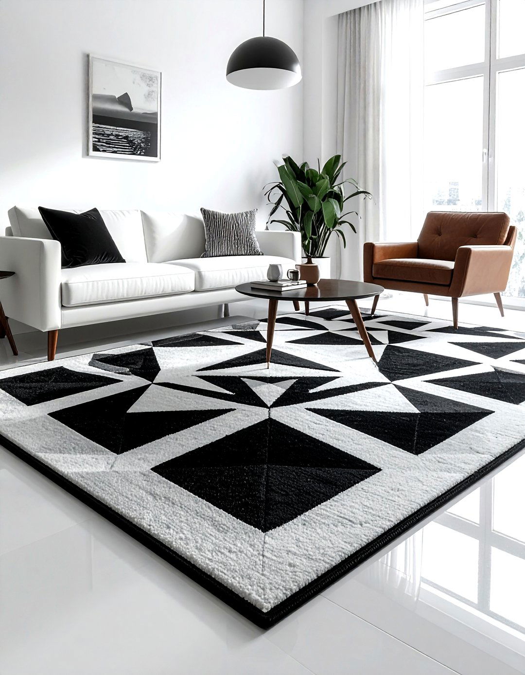 Geometric area rug - 30 incredible decor ideas