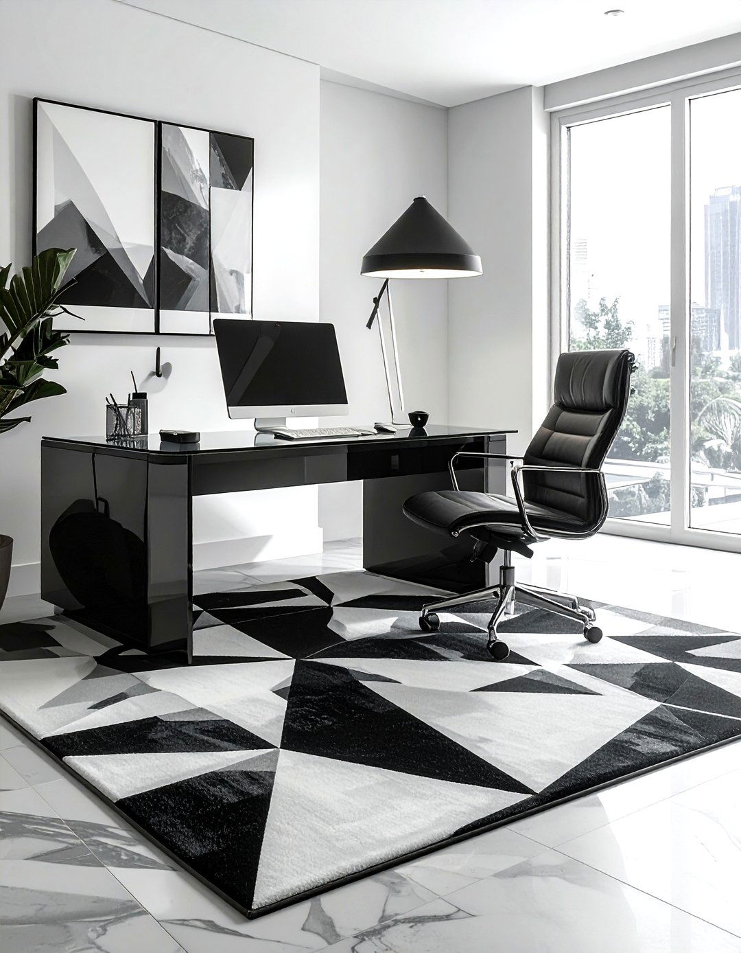 Geometric area rug - 30 washable rug ideas