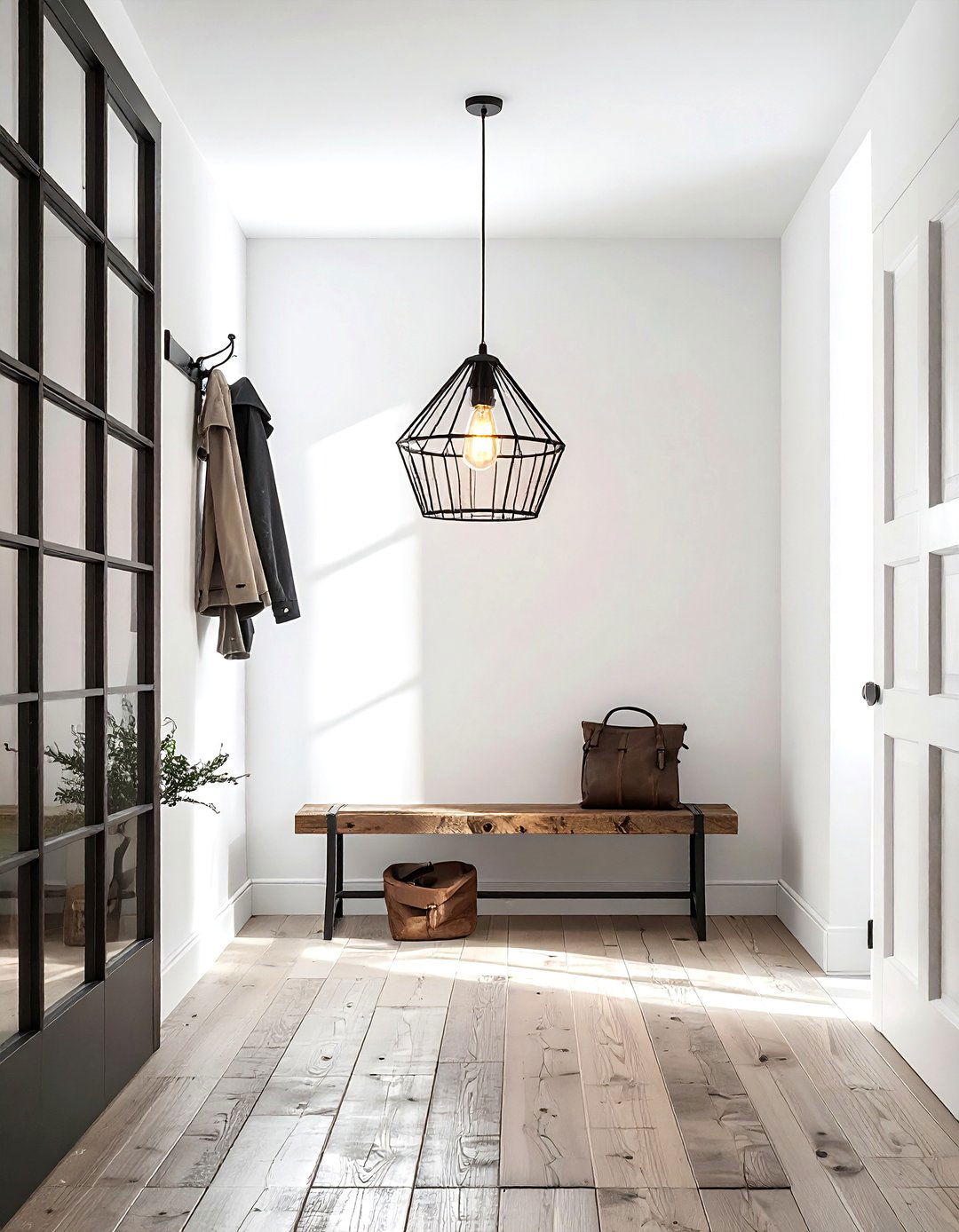 Geometric cage light - 30 lighting decor ideas