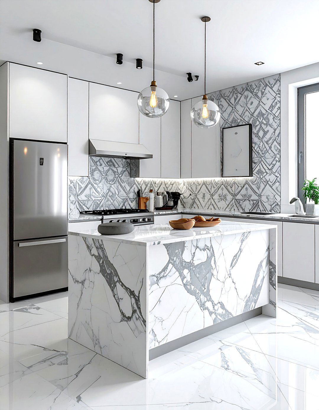 Geometric damask wallpaper - 30 damask wallpaper ideas