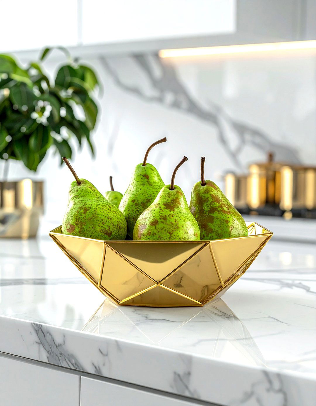 Geometric fruit bowl - 30 kitchen fruit bowl ideas