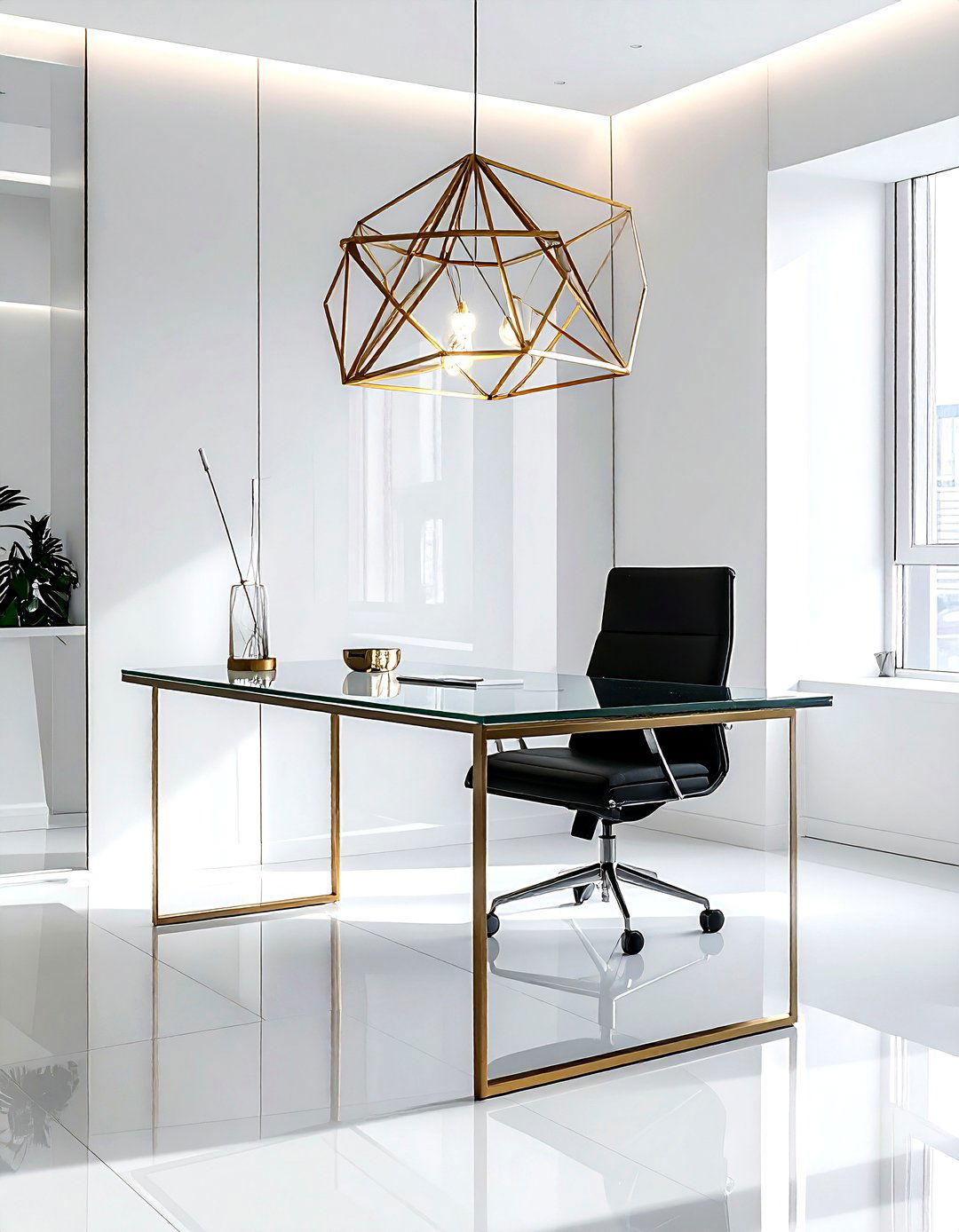 Geometric metal lamp - 30 decorative lamp ideas