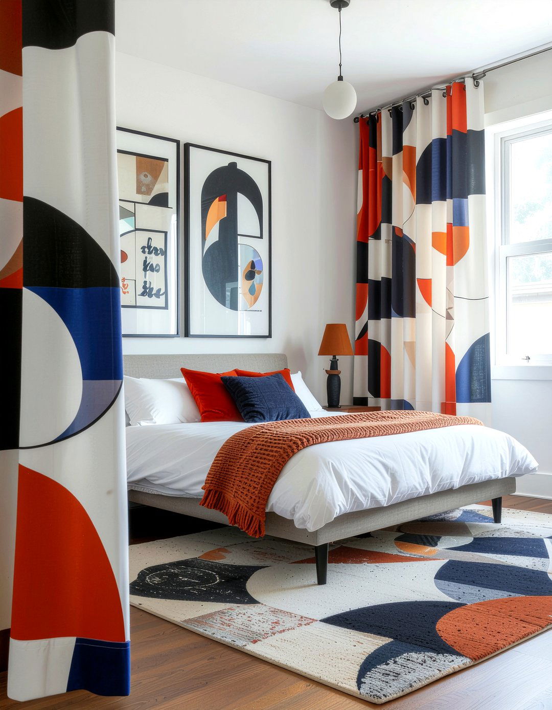 Geometric pattern curtains - 30 bedroom drapes