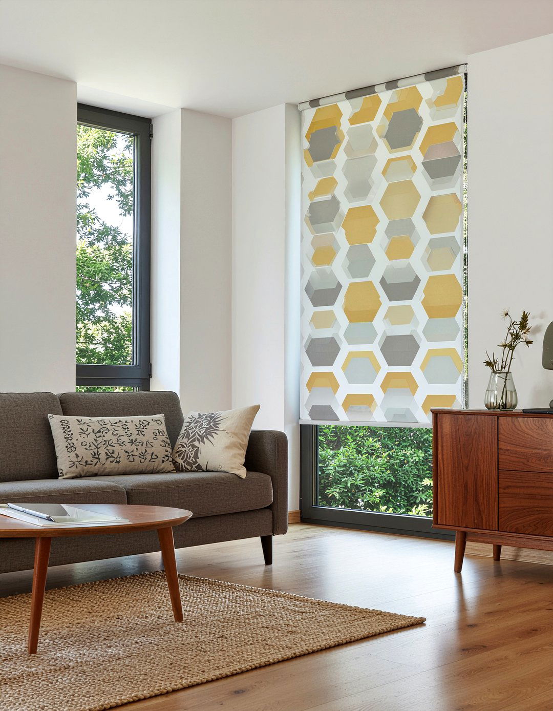 Geometric roller blinds - 30 living room roller blinds