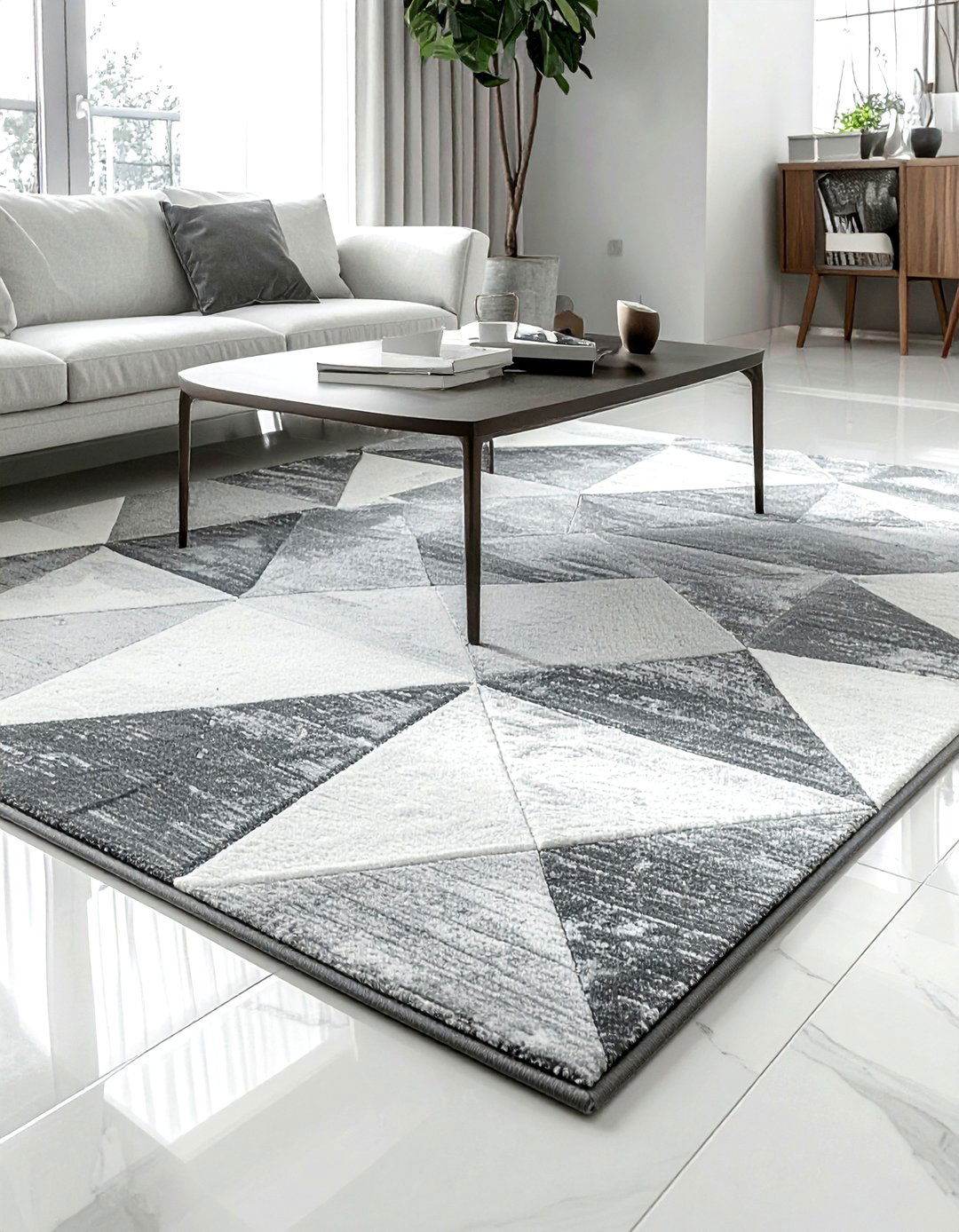 Geometric rug - 30 chic decor ideas