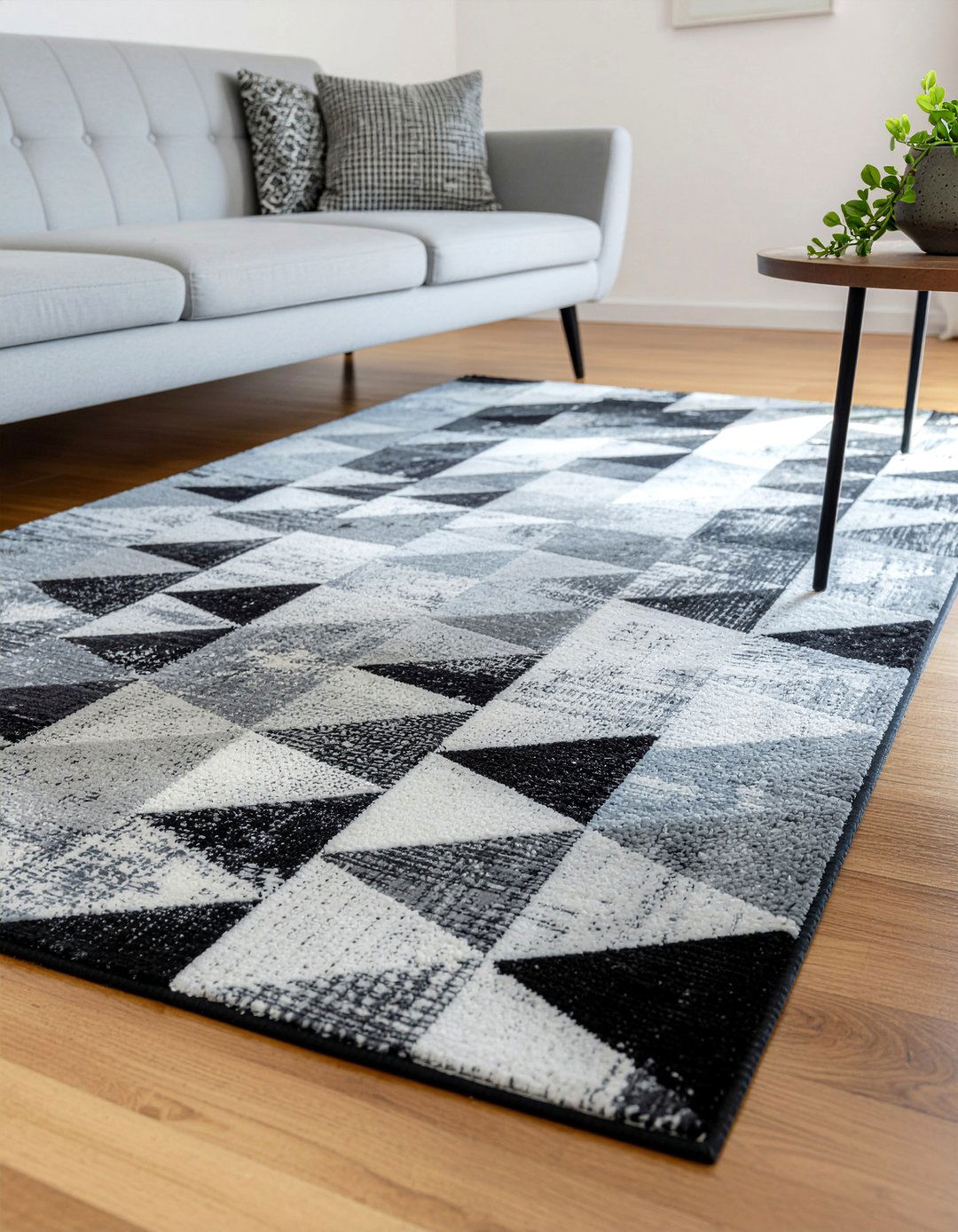 Geometric rug - 30 teen hangout living room ideas