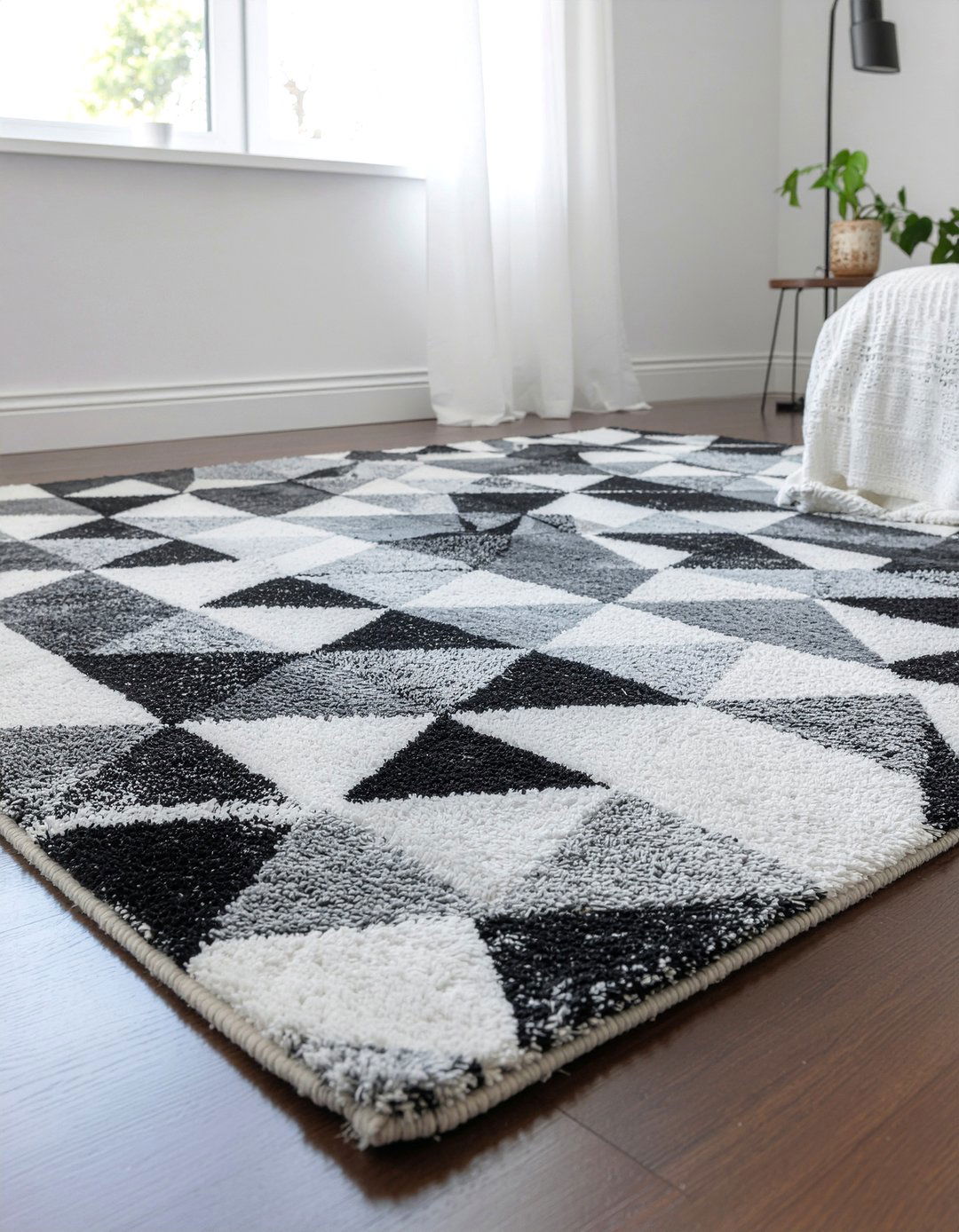 Geometric rug pattern - 30 contemporary bedroom ideas