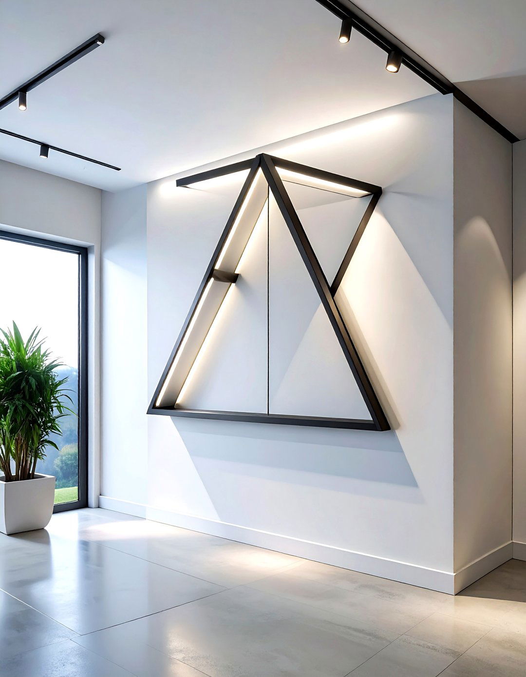 Geometric wall fixture - 30 wall light ideas